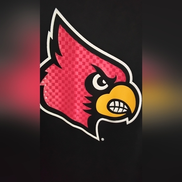 Champion Mens Black Louville T-Shirt with Red and Yellow Cardinal Graphic - Picture 2 of 5